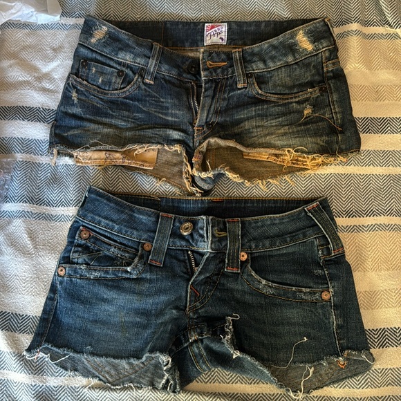 Two pairs of super short cut offs . Really cute too small for me now. - Picture 1 of 4